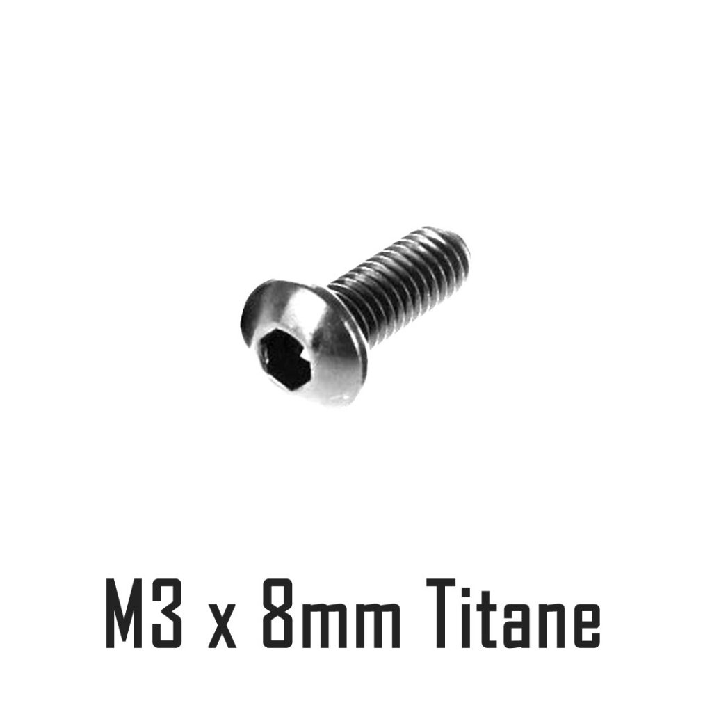 TITANIUM ROUND HEAD SCREWS M3 X 8MM Vega FPV Shop www.dauch.fr