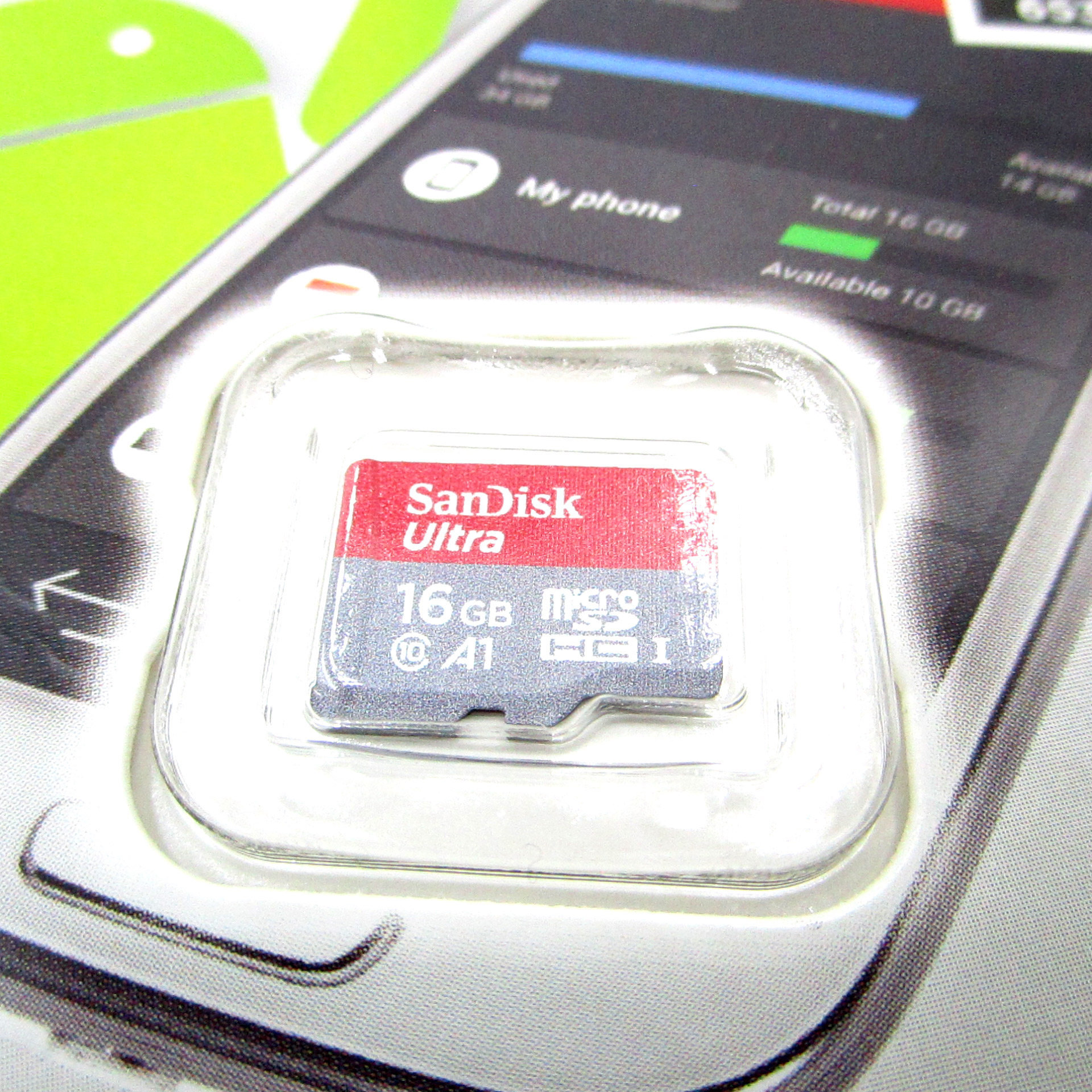 Carte mémoire Micro SD 16Go 100Mb/s - Sandisk - Class 10
