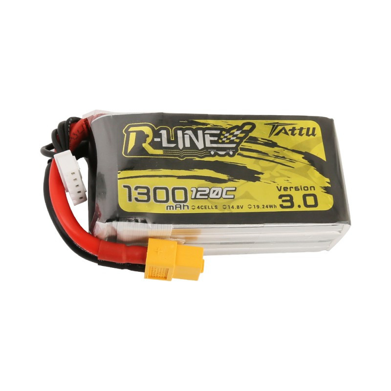 BATTERIE LIPO TATTU R-LINE 4S 1300MAH 120C – VERSION 3.0