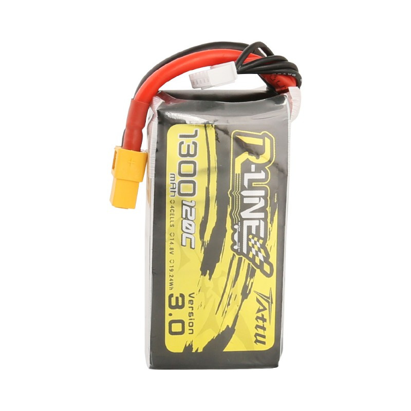 BATTERIE LIPO TATTU R-LINE 4S 1300MAH 120C – VERSION 3.0 – Vega FPV